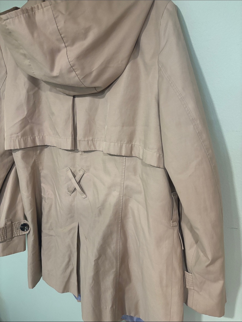 London Fog Tan Double-Breasted Trench Coat - Picture 5 of 5